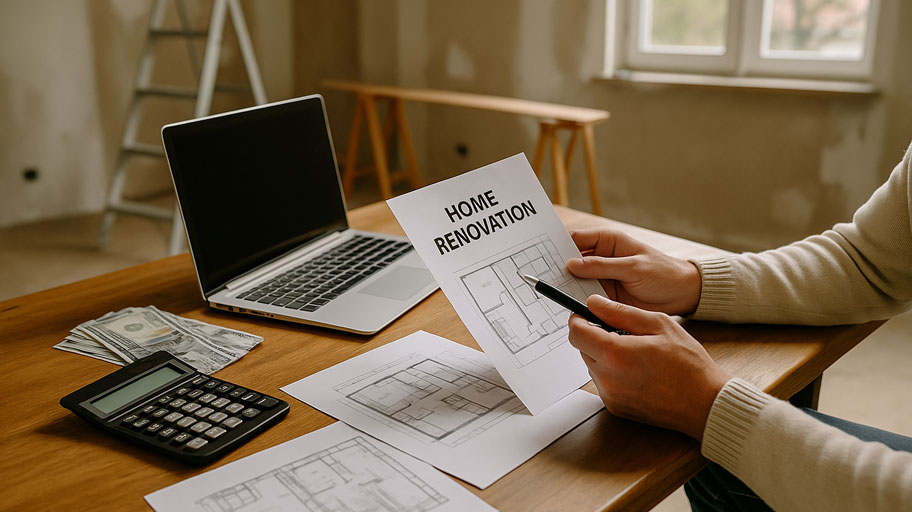 homeowner-reviewing-renovation-documents