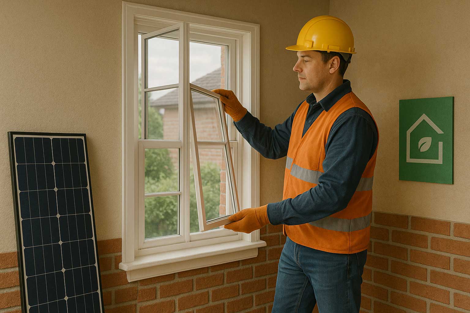 tradeperson-installing-secondary-glazing
